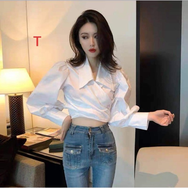 Áo sơ mi thắt eo 2 kiểu Chất đũi mềm TTG555