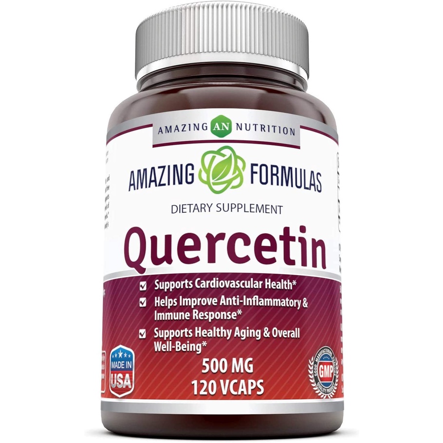 Amazing Formulas Quercetin 500 Mg,Cân bằng hệ miễn dịch 120 viên