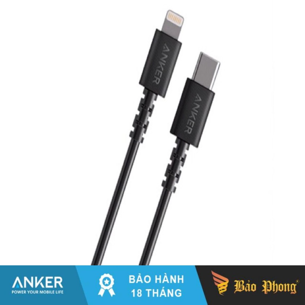 Cáp Sạc Nhanh PD Anker Usb Type C to lightning A8612 Dài 0.9m