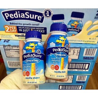 [ Date 2021 ] mẫu mới THÙNG 24 SỮA NƯỚC PEDIASURE GROW AND GAIN DÀNH CHO BÉ TỪ 1-10 TUỔI