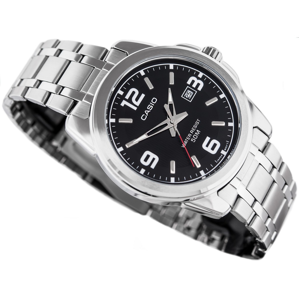 Đồng hồ nam dây kim loại Casio chính hãng Anh Khuê MTP-1314D-1AVDF (44mm)