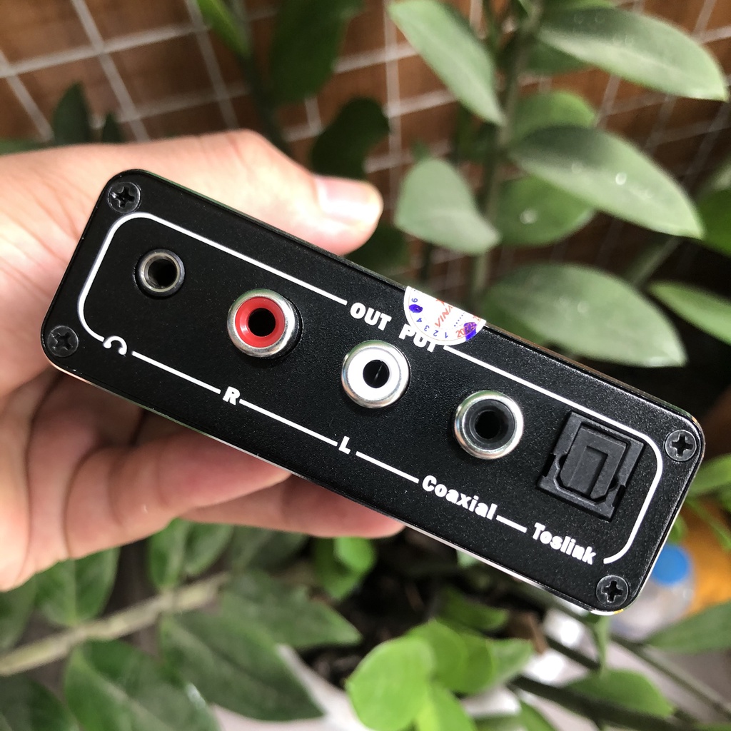 Bộ Chuyển Đổi Âm Thanh Quang Vinagear XL6 PRO - Digital to Analog DAC Mixer 2019 , kèm dây quang 4mm Bảo Hành 1 năm