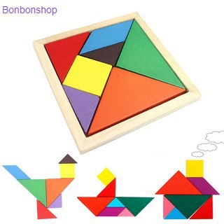 Đồ Chơi Trí Uẩn Tangram Bộ Xếp Hình Gỗ Cho Bé - Đồ Chơi Thông Minh