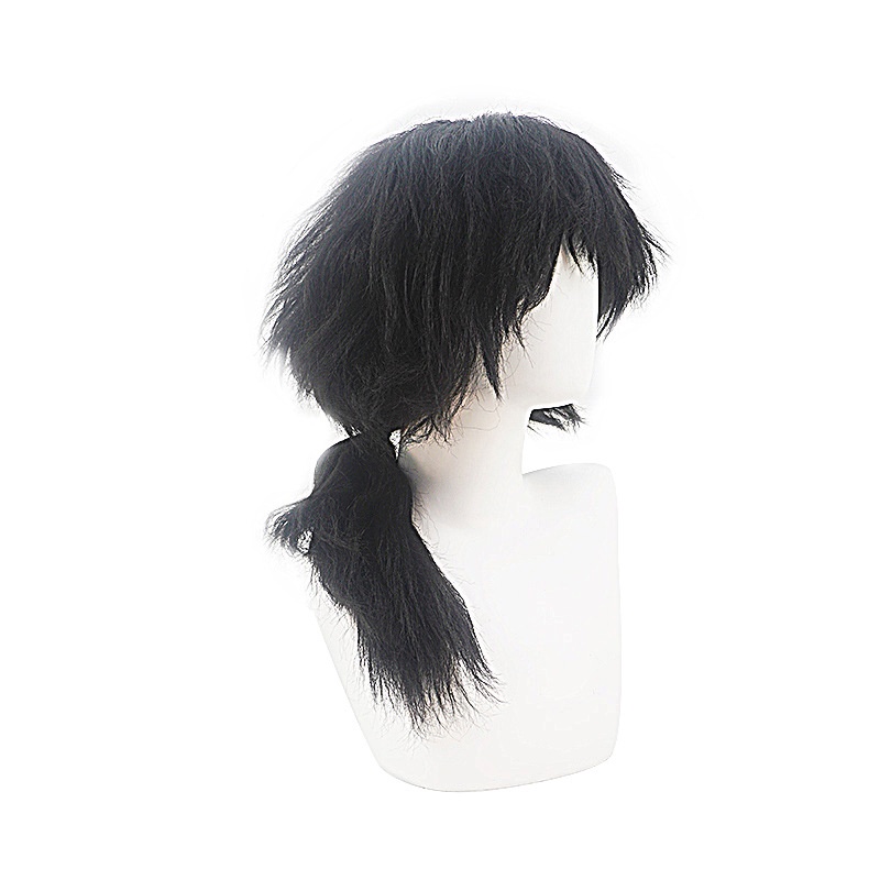 Tóc Giả Ngắn Màu Đen Hóa Trang Nhân Vật Tomioka Giyuu Trong Anime Demon Slayer