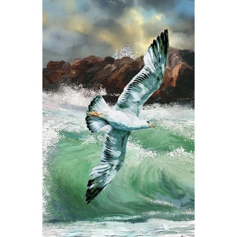 Bộ Tranh Đính Đá 5d Họa Tiết Phong Cảnh Biển Hoàng Hôn Độc Đáo Kích Thước 30x40cm Diy Dùng Trang Trí Nhà Cửa