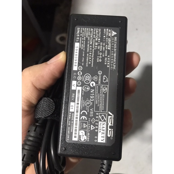 Nguồn Adapter Laptop ASUS 19V 4.74A và 19V 3.42A màu đen, kèm dây nguồn