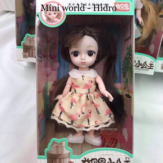 Búp bê Babolyi BJD 16cm, full khớp, full box . Cute hột me…..