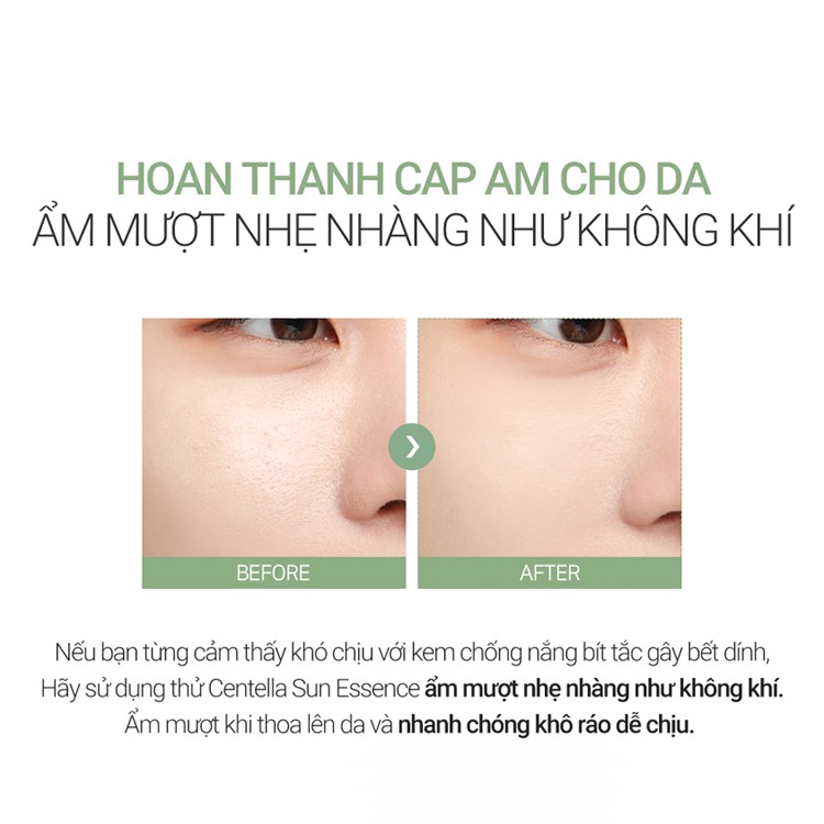 Kem Chống Nắng Chiết Xuất Rau Má PAPARECIPE Real Centella Sun Essence