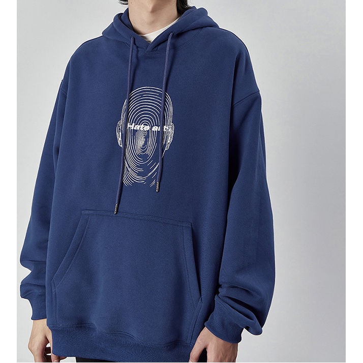 Áo Hoodie Dáng Rộng In Họa Tiết Cá Tính Dành Cho Nam