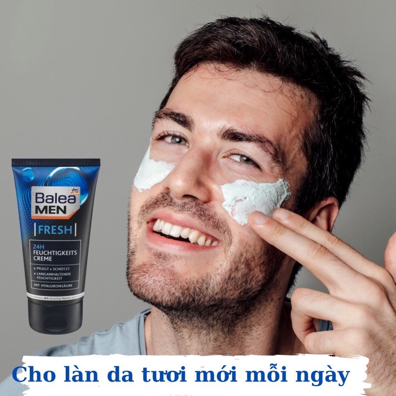 Kem dưỡng ẩm dành cho nam giới Balea men Fresh 24h Feuchtigkeits 75 ML date 12 2024