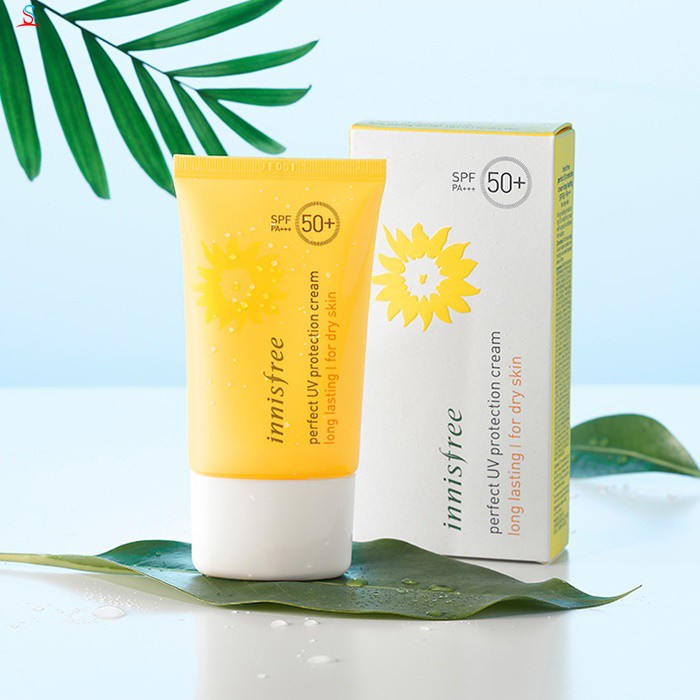 Kem Chống Nắng Perfect Uv Protection Cream Long Lasting SPF50+/ PA+++ Innisfree (50ml) – For Dry Skin