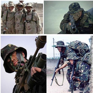 Nón tai bèo câu cá phong cách quân đội