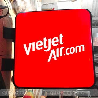 Hộp đèn quảng cáo hút nổi mica in decal full mặt siêu đẹp và chất lượng nhất - Vuông