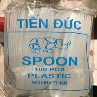 Thìa nhựa dùng 1 lần - cọc 100c