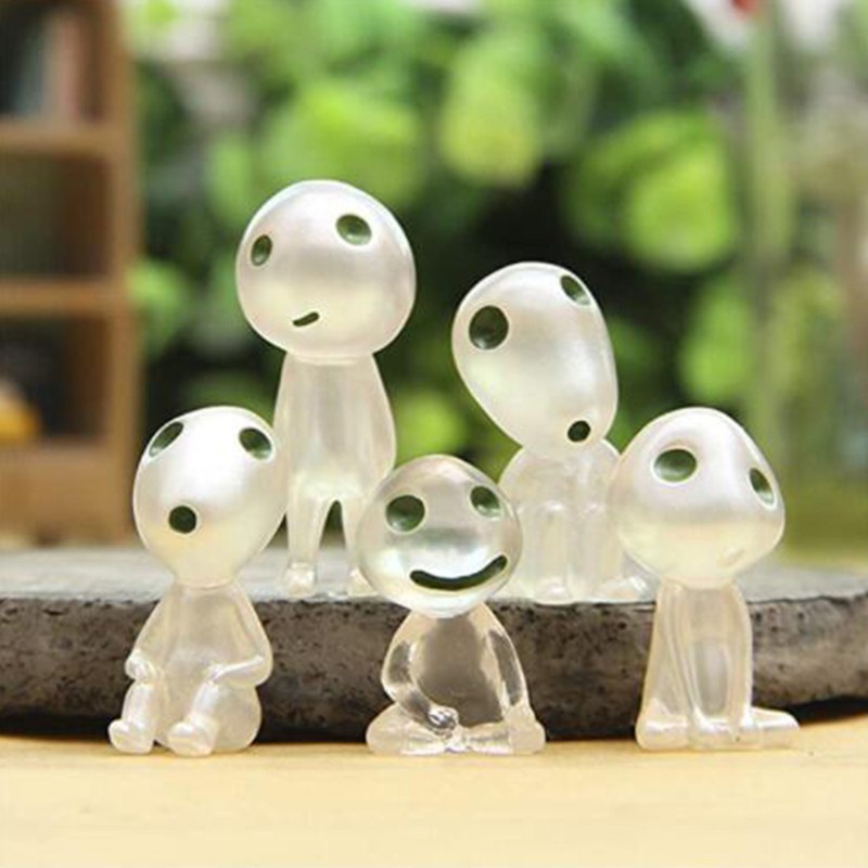 5 Mô hình yêu tinh phát sáng bằng nhựa resin để trang trí tiểu cảnh trong vườn/ trong chậu cây