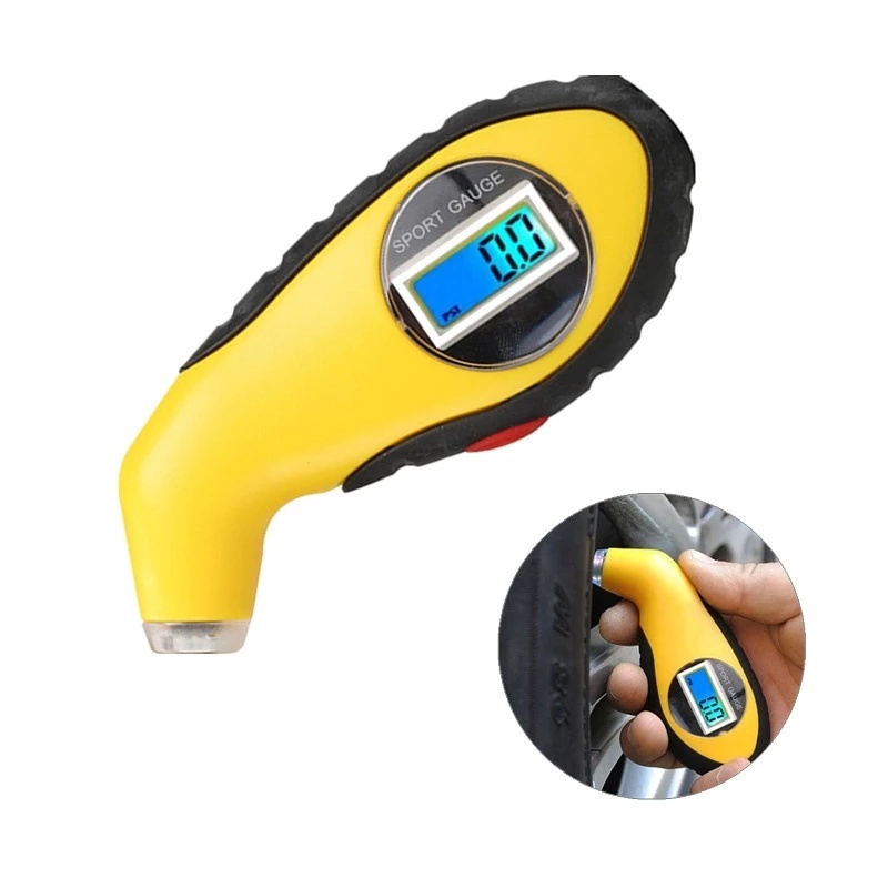 [Tire Pressure Gauge Meter] [Tire Tester Tool With Digital LCD] [LED Air Pressure Gauge Tester]