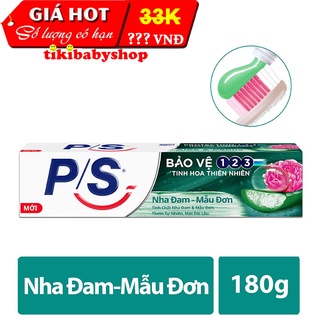 Kem Đánh Răng P/S Bảo Vệ 123 Nha Đam - Mẫu Đơn - 180g