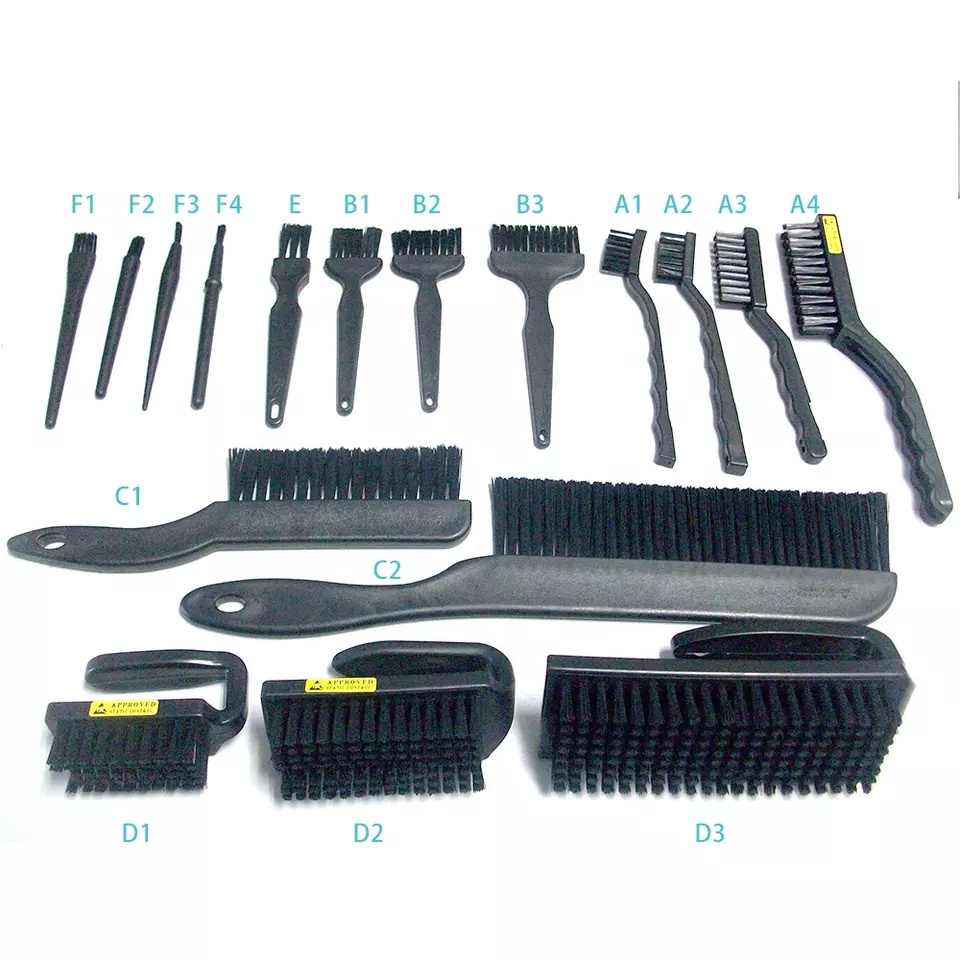 Bàn chải chống tĩnh điện ESD brush A1,A2,A3,A4,B1.B2,B3,E,D1,D2,D3,..dùng để vệ sinh bo mạch, linh kiện thiết bị điện tử