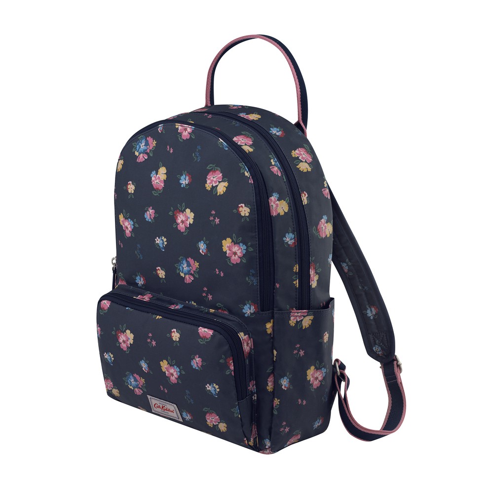 Cath Kidston - Balo Pocket Backpack Park Meadow Bunch - 984416 - Navy