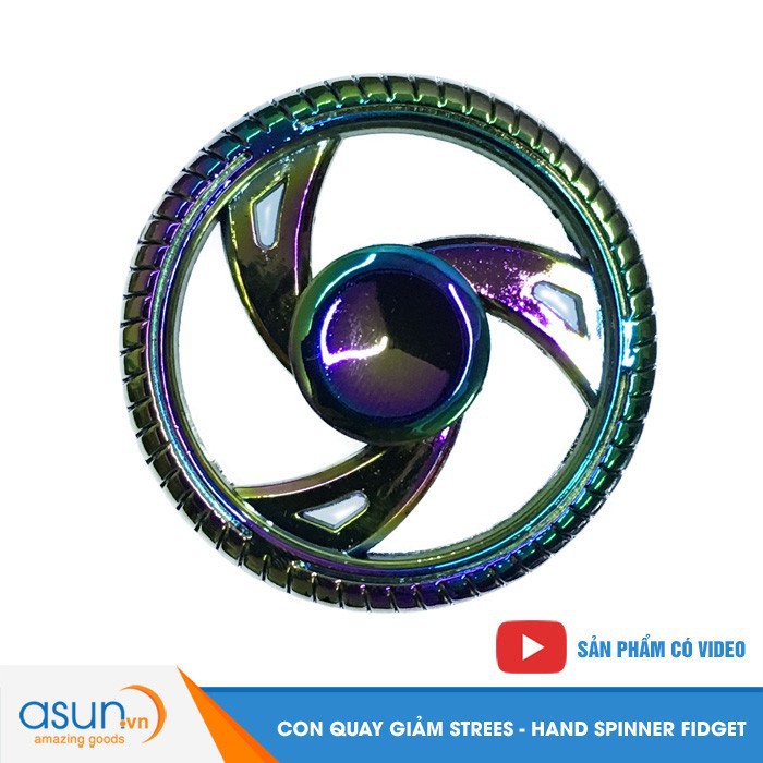 Con Quay Giảm Stress Rainbow 2 Cánh Cầu Vòng Hand Spinner - Fidget Spinner Hot 2017
