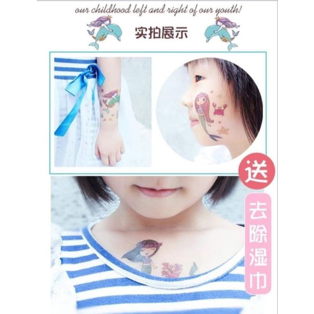 Hình xăm dán 12 cung hoàng đạo có màu-tatoo sticker- mẫu ngẫu nhiên