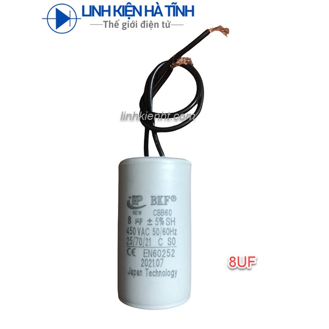 Tụ CBB60 8uf 450VAC tụ khởi động