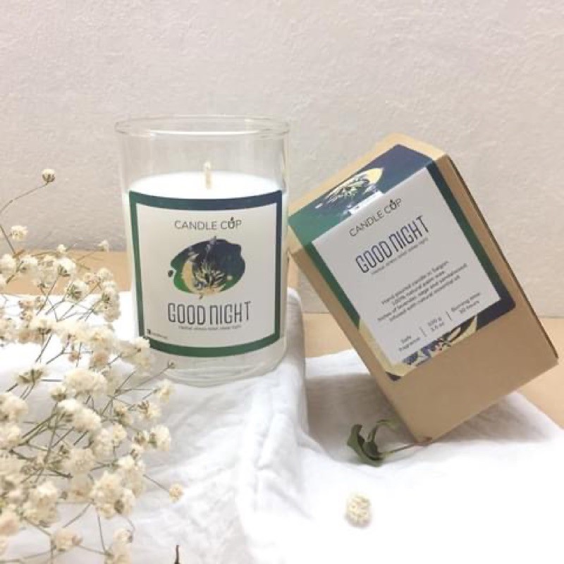 Nến thơm Candle Cup - Mùi GOODNIGHT - Nến thơm an toàn
