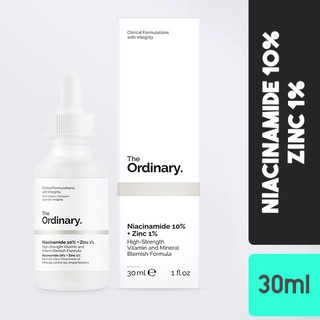 Tinh Chất The Ordinary Niacinamide 10% + Zinc 1% Serum Mờ Thâm Mụn Làm Sáng Da Kiềm Dầu 30ml
