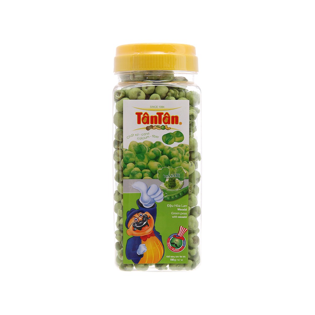 Đậu Hà Lan wasabi Tân Tân hũ 190gr