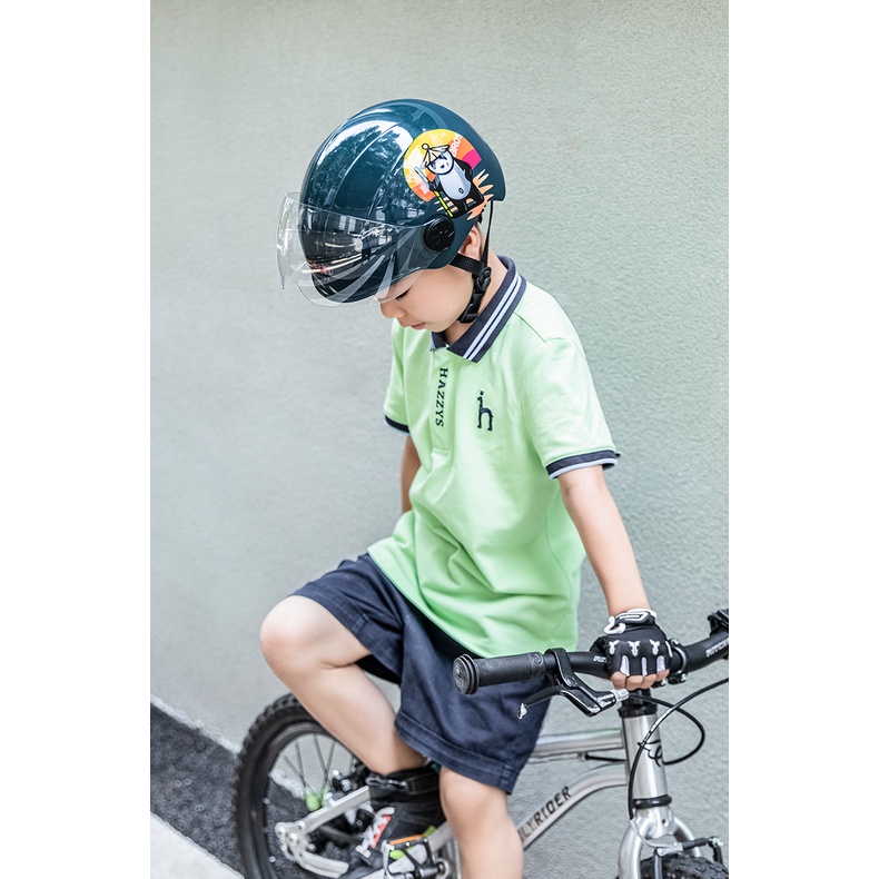 Rockbros Mũ Bảo Hiểm Xe Đạp Kèm Kính Bảo Hộ Kiểu Hoạt Hình Đáng Yêu Cho Bé
