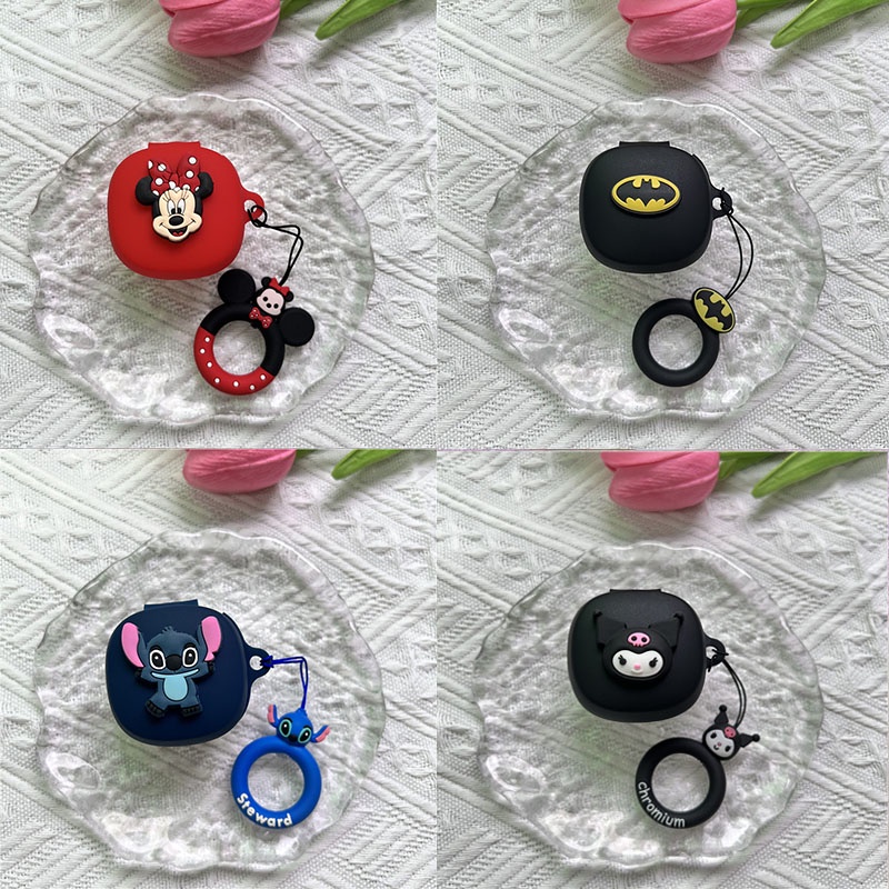 Baseus Encok WM01 Vỏ Mềm Silicon Hoạt Hình Tai Nghe Bluetooth Cho Baseus WM01 WM02 Có Móc Khóa