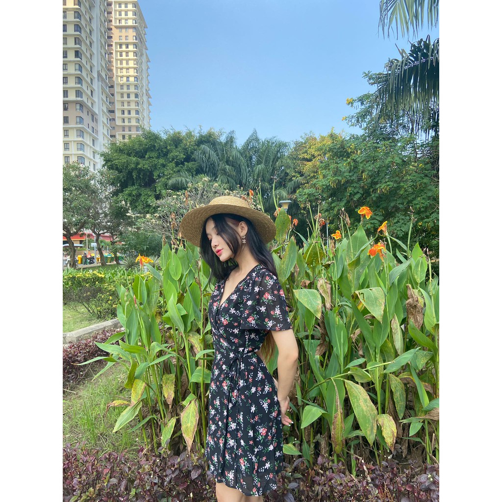 [Mã WABRWA15 giảm 15% đơn 300K] Đầm hoa - wrap - váy hoa HEYBEE HT19 | BigBuy360 - bigbuy360.vn