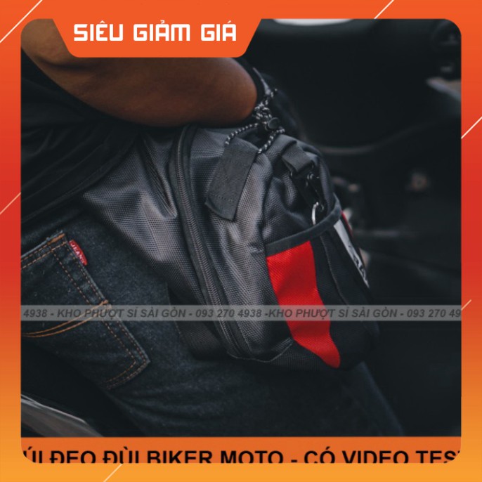 HOT-  Túi đeo đùi đi xe máy Rambo Biker form Dainese tiện dụng - Túi đeo chéo đùi dụng đi phượt