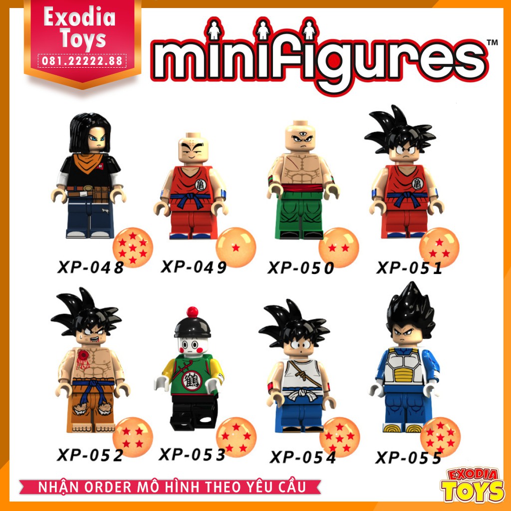 Xếp hình minifigure nhân vật Dragon Ball : 7 viên ngọc rồng - Đồ Chơi Lắp Ghép Sáng Tạo -  KORUIT 1007