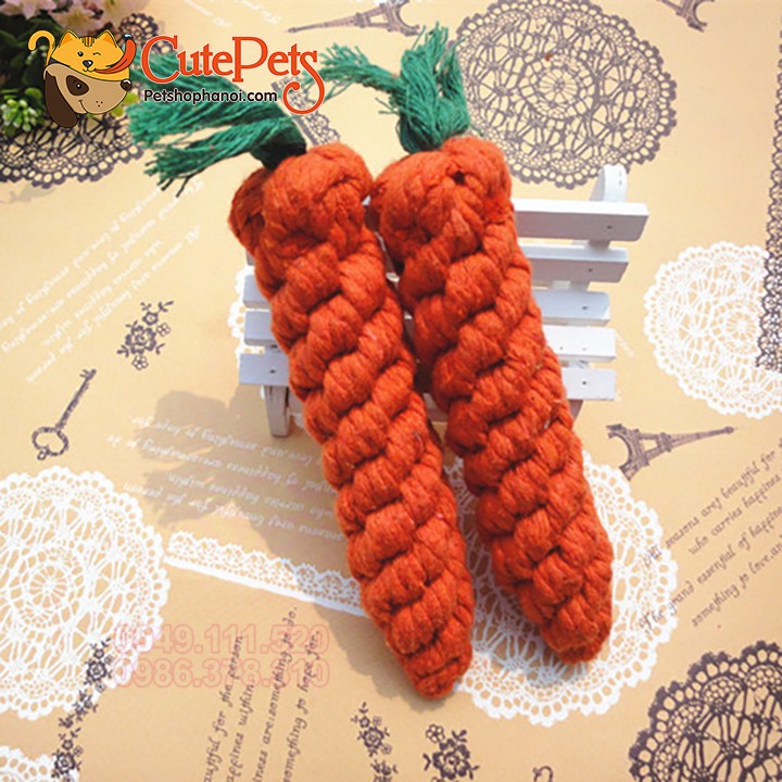 Đồ chơi tập gặm Cà rốt bằng vải - CutePets