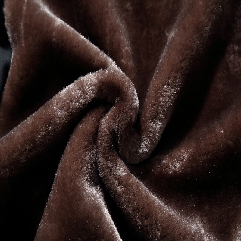 Áo Khoác Da Lót Nhung Dày Giữ Ấm Mùa Đông Cho Nam Trung Niên