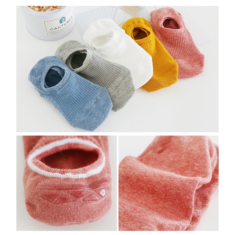 Vớ tàng hình cổ ngắn màu kẹo thời trang hè cho nữ