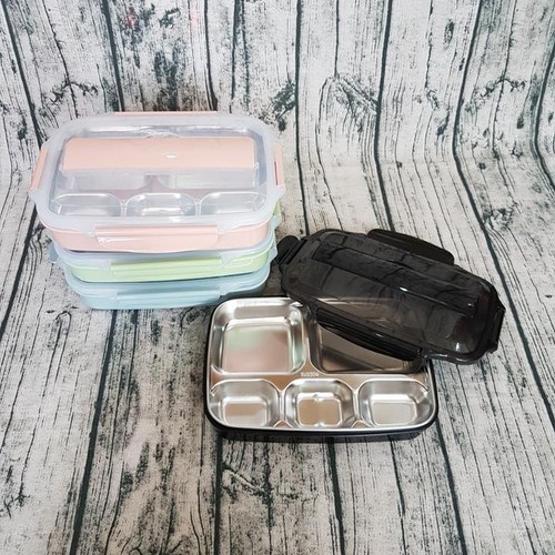 Khay cơm 5 ngăn inox 304 | BigBuy360 - bigbuy360.vn