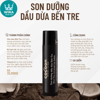 Son dưỡng môi Cocoon dầu dừa Bến tre