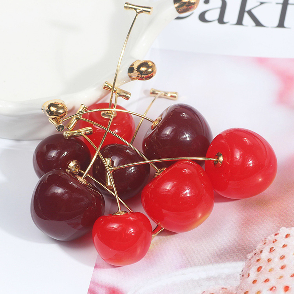 Đôi bông tai hình quả cherry dễ thương