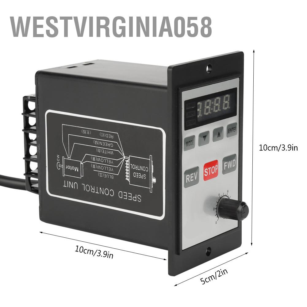 Westvirginia058 AC 220V 6-200W Digital Speed Controller Motor Control Unit 0-100%