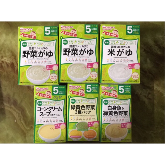 Bột wakodo cho bé từ 5 tháng trở lên