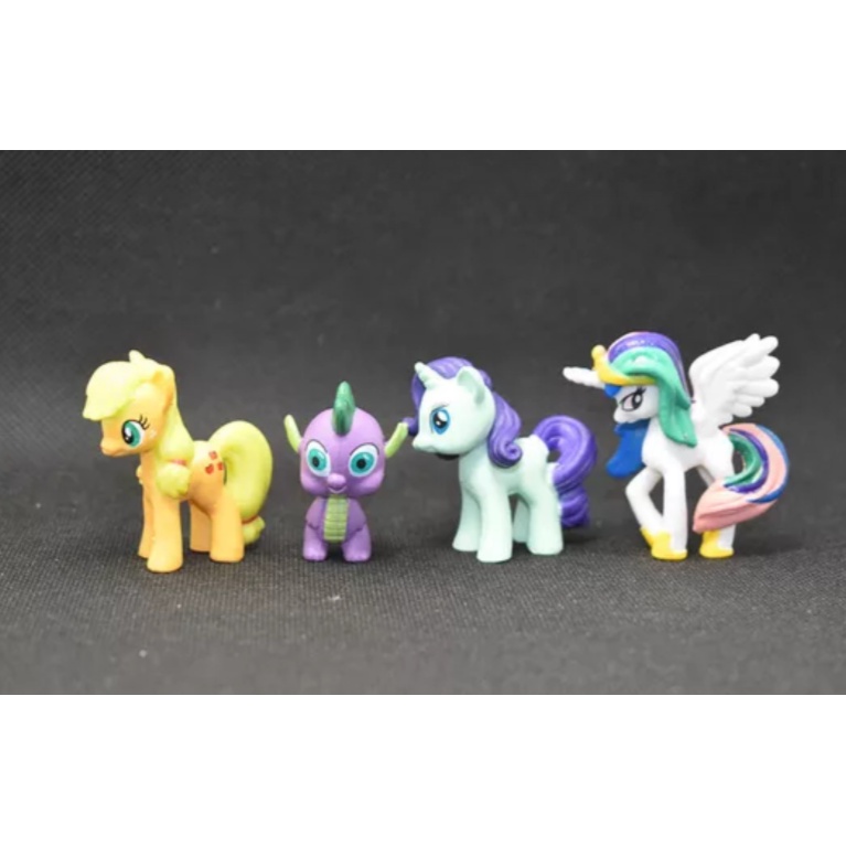 Bộ 12 mô hình chú ngựa My Little Pony dùng trang trí bánh sinh nhật