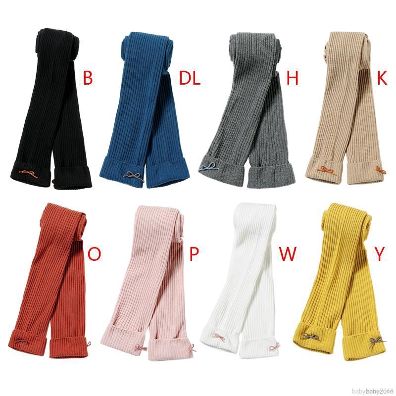 Quần legging cotton thắt nơ xinh xắn cho bé gái