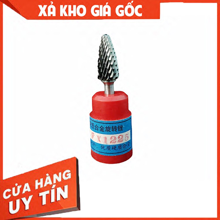 Rẻ nhất - Mũi mài Hợp kim, Mũi Doa gỗ khắc lũa Jin Ying Pai Vonfram cao cấp FX1225 CX1225 GX1225 chân cán chuôi 6mm 6 ly