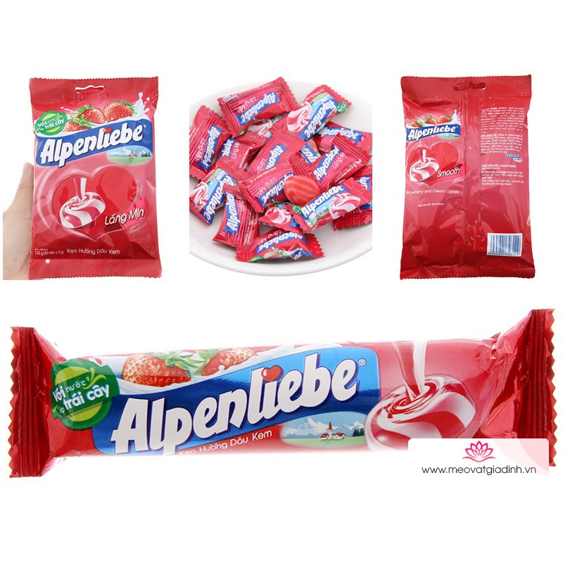 Kẹo Alpenliebe thỏi 10 viên các hương đa dạng hot nhất.