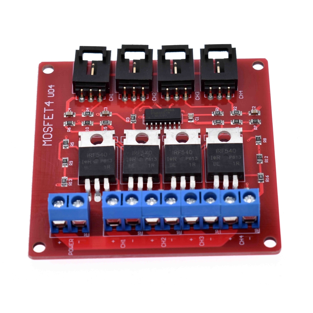 Four Channel 4 Route MOSFET Button IRF540 V4.0+ MOSFET Switch Module For | BigBuy360 - bigbuy360.vn