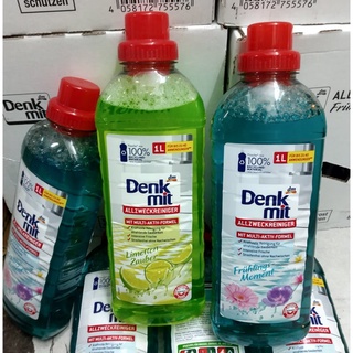 Nước lau sàn cao cấp Denkmit dung tích 1L hương hoa/ hương chanh thơm mát, hàng nội địa Đức.