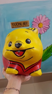 Heo đất handmade - gấu pooh