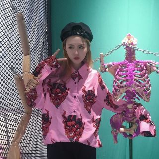 Áo sơ mi họa tiết độc đáo ulzzang